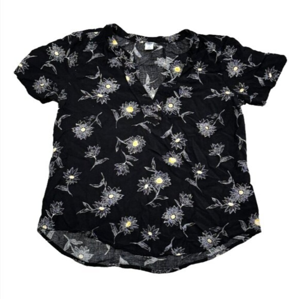 Old Navy Sunflower Lightweight V Neck Shirt